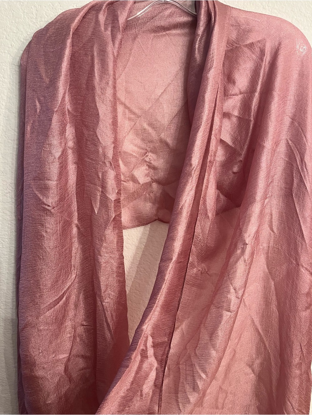 DUSTY PINK LONG LUXE SCARF